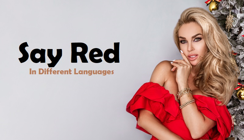 How to Say Red in Different Languages