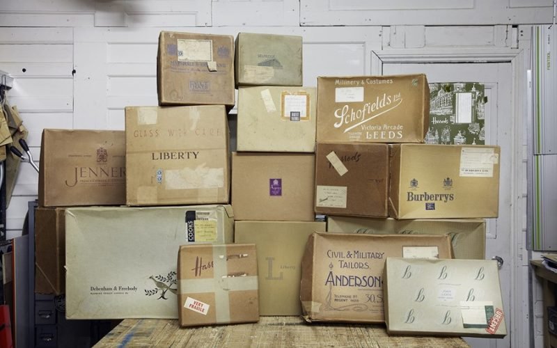 Old Cardboard Boxes