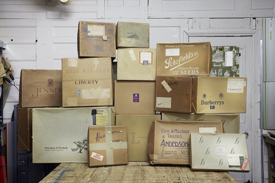 Old Cardboard Boxes