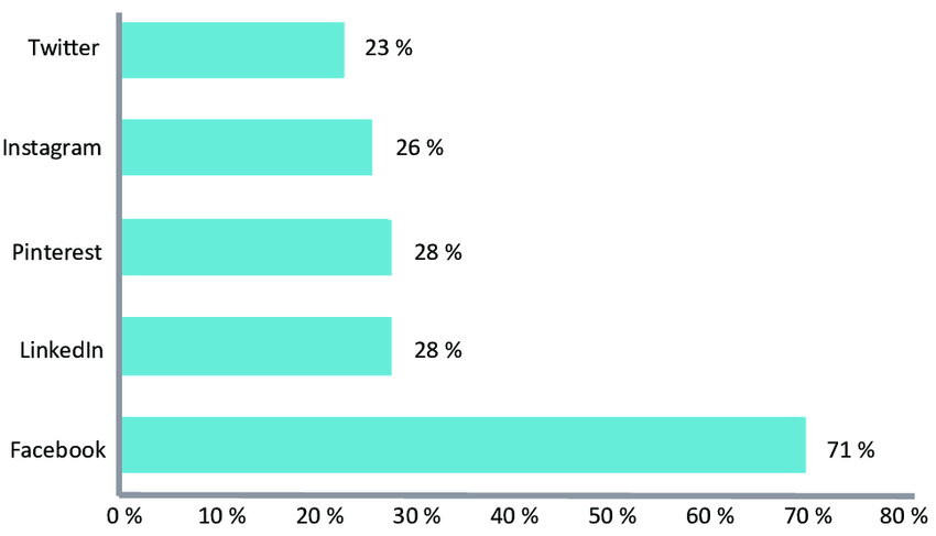 Which is the most used social site on the Internet?