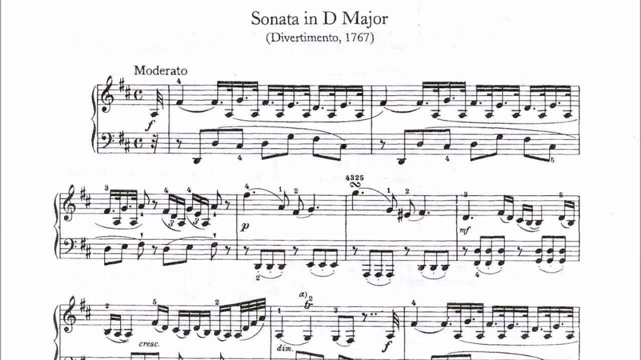 Sonata in D Major by Haydn