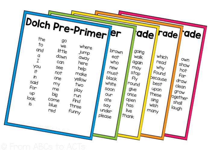 First grade Dolch sight words – Ultimate Guide