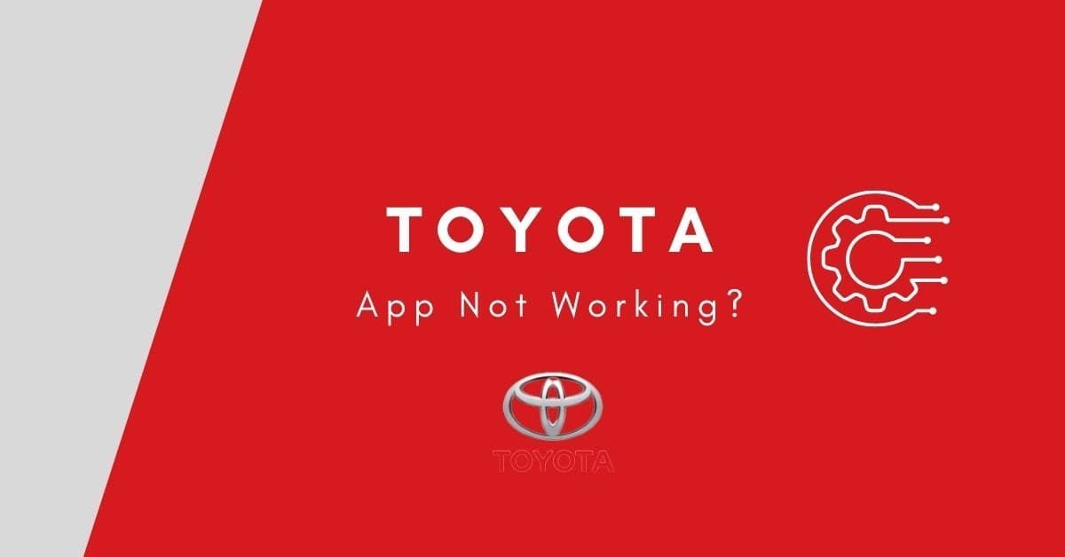 Toyota apps not working