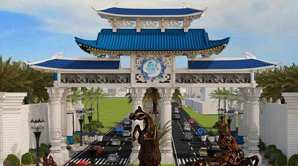 What are the Tourist Attraction Points in Blue World City?