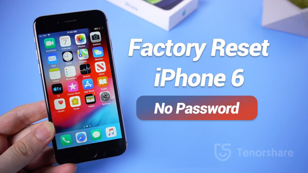 how to factory reset iphone without apple id password